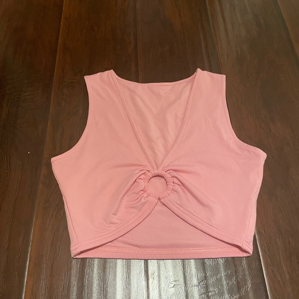 Pink crop top size S